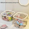 Hair Accessories Organizer Acrylic Storage Box Clear Hair Tie Organizer For Headband Laundry Pods Container Desktop Storage Box 5