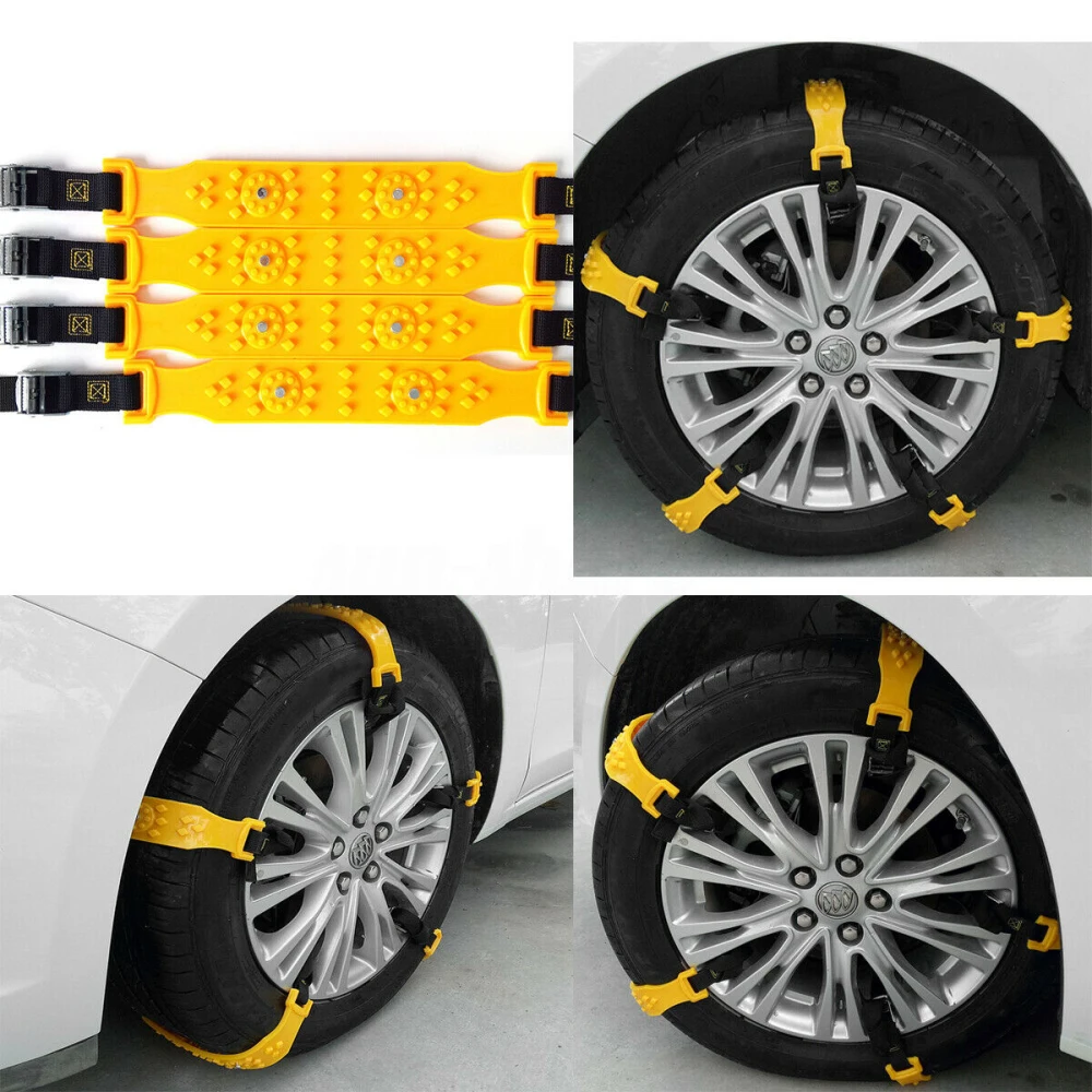 Tire Wheels Chains Endures Abrasion Bears Low Temperature Durable Anti Skid Car Snow Tpu Chains