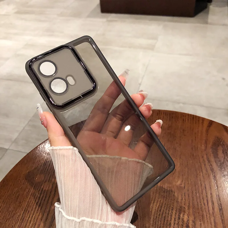 Transparent Plating Soft Silicone Phone Case Cover