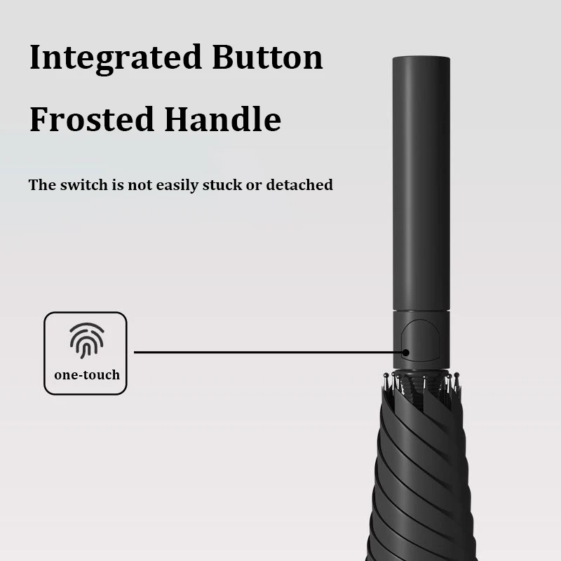 24 Ribs Long Handle Business Umbrella Men Integrated Button Automatic Opening Large Wind-Resistant Umbrella Female Parasol automatic umbrella wind resistant umbrella windproof umbrella