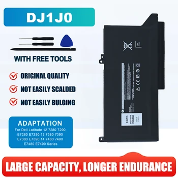 Batteria per Laptop 42Wh DJ1J0 per Dell Latitude 12 7280 7290 E7280 E7290 13 7380 7390 E7380 E7390 14 7480 7490 E7480 E7490 Series