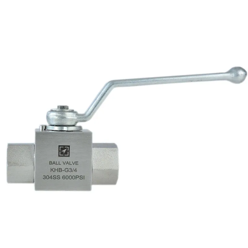 1/2" Female Thread 304 Stainless Steel High Pressure Ball Valve Corrosion Resistant High Pressure Hydraulic Ball Valve