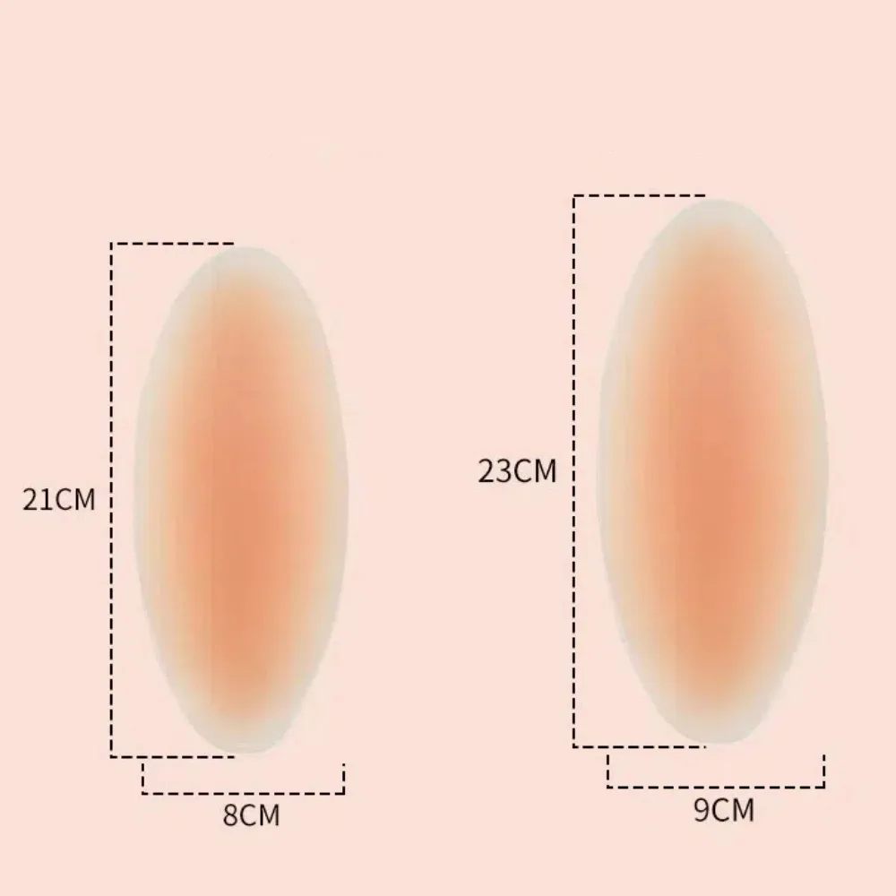2pcs Contouring Silicone Calf Pads Self Adhesive No-Show Invisible Calves Support Reusable for Legs Shape Pads