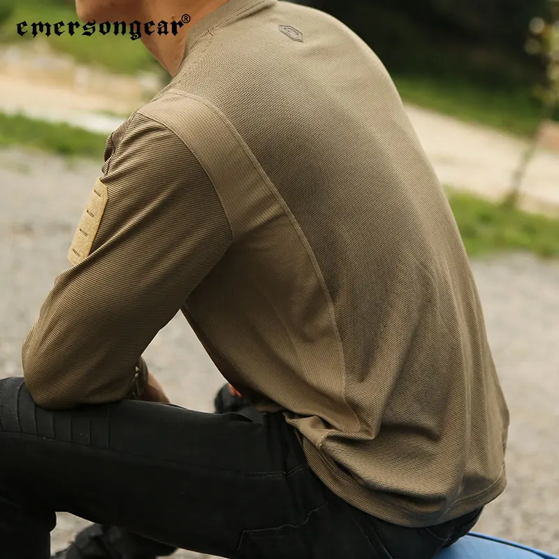 Combat Shirts Tactical UMP Frogmen T-Shirt Men Fitness Sport Long Sleeve Hunting Climbing Shirt Camping Breathable Clothes EM9541