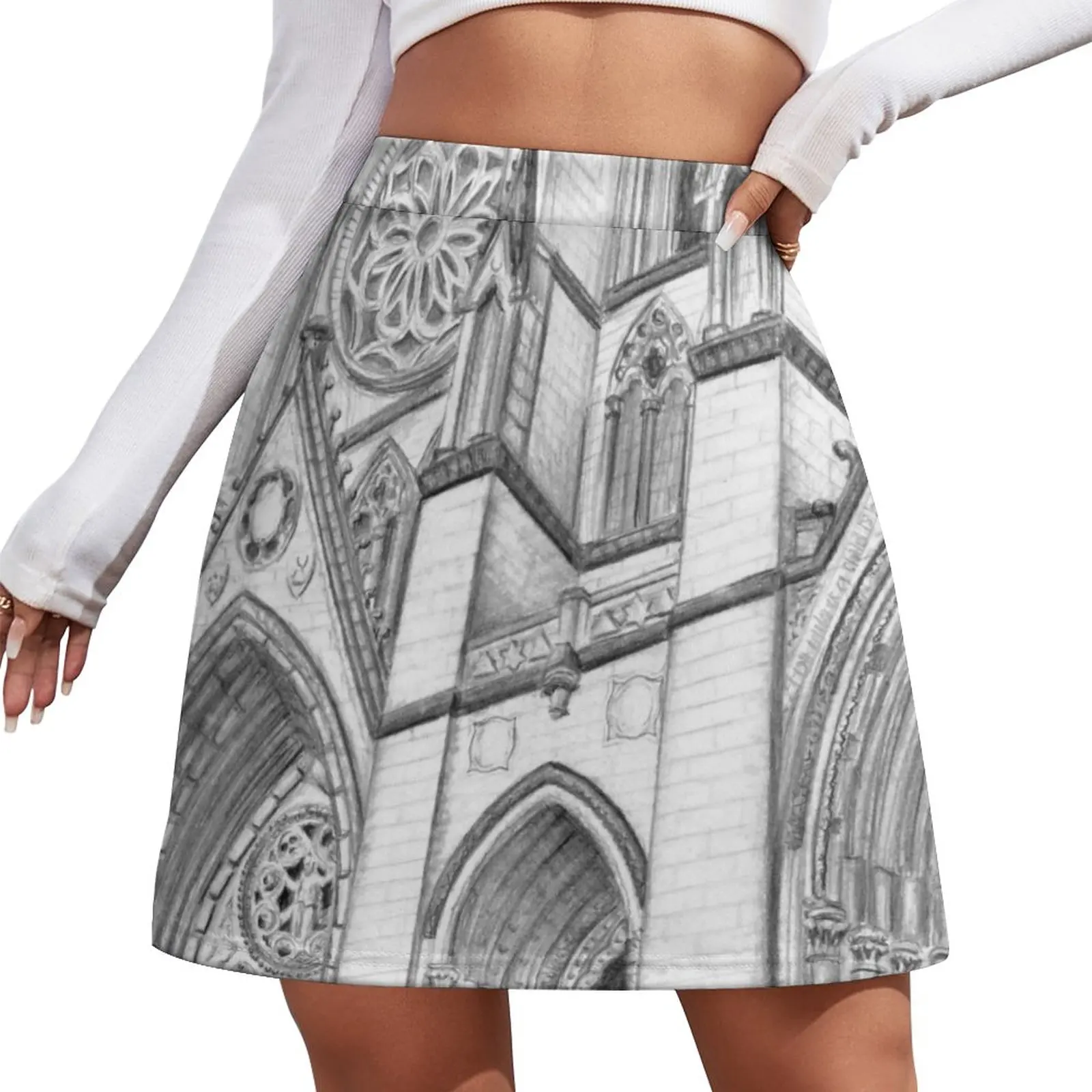 Cathedral of St. John the Divine Mini Skirt outfit korean style korean women's clothes toby knapp misantrophy divine 1 cd