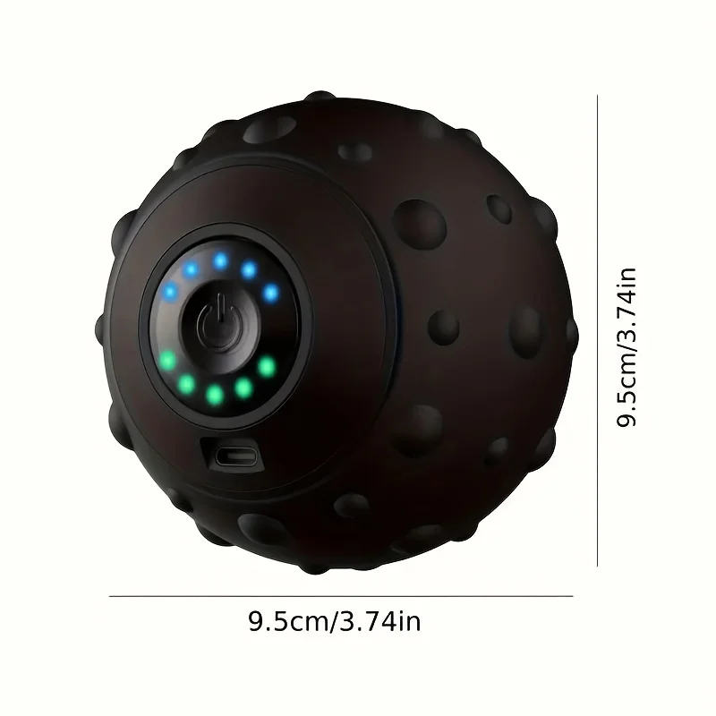 5-Speed Rechargeable Massage Ball-Relaxing Deep Tissue Massager for Muscle Recovery, Plantar Fasciitis Relief, and Foot Pain -