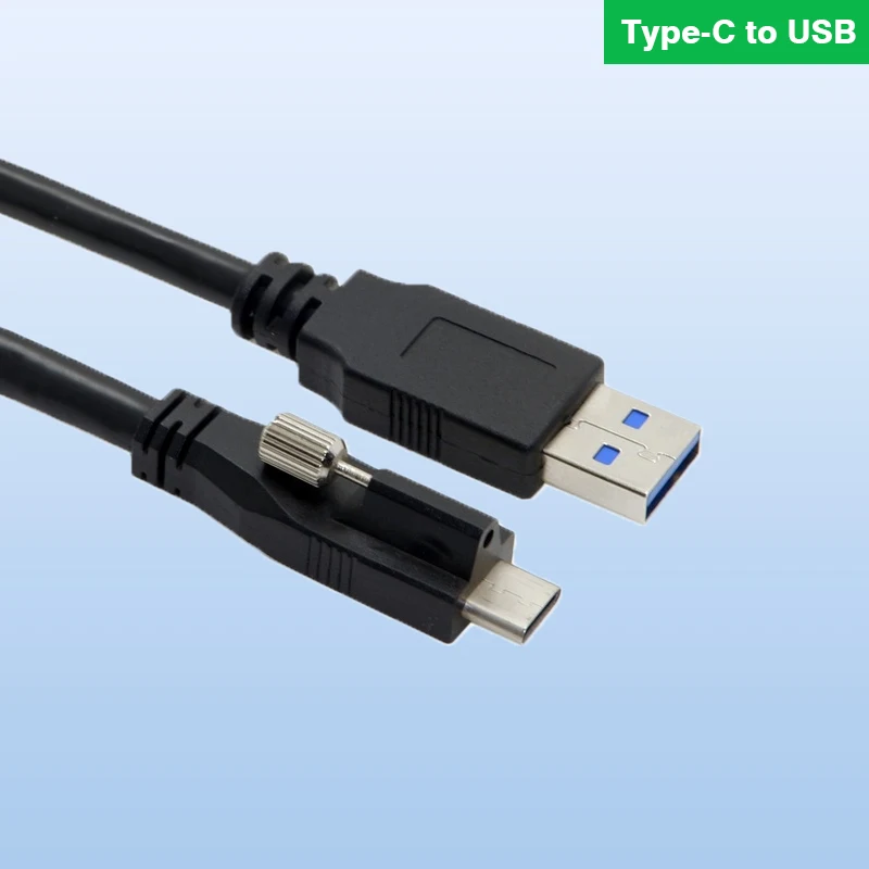 

5 Гбит/с USB 3,0 USB 3,1 Type-C с винтовым замком Соединительный кабель для передачи данных USB-c 1,2 м