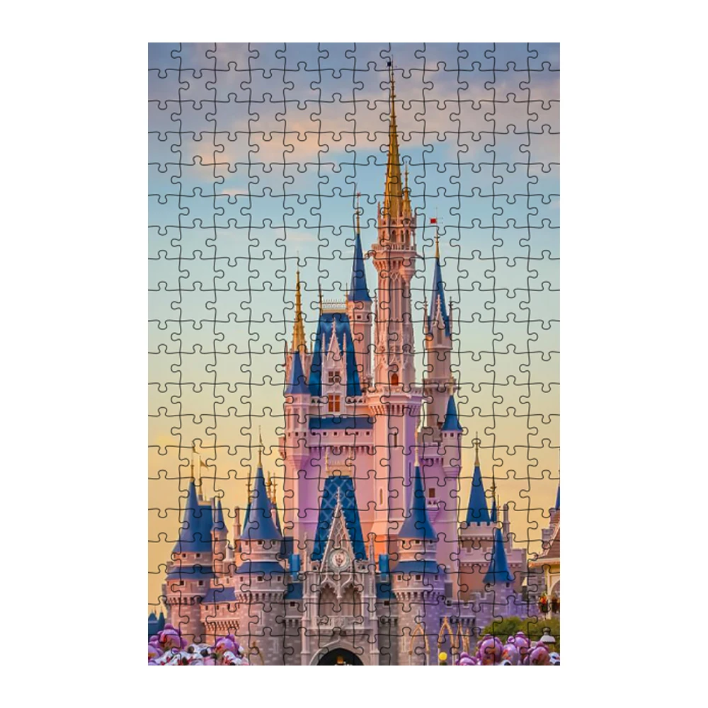 Disney castelo fogos de artifício fantasia paisagem descompressão quebra- cabeças diy quebra-cabeça para adultos crianças brinquedos educativos  decoração - AliExpress