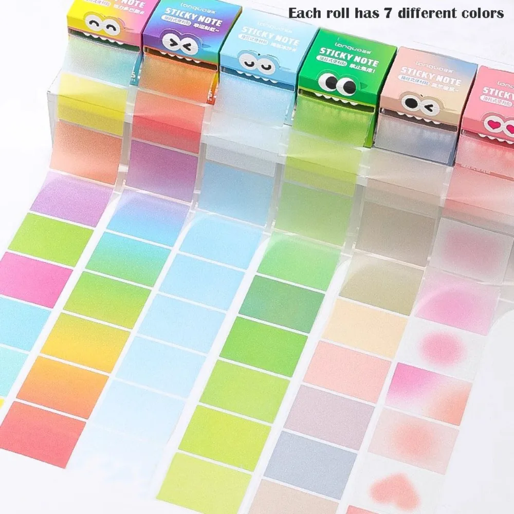 105 Sheets Cartoon Memo Pad Paper Pull Out Design Korean Style Planner Sticker Self-Adhesive Sticky Notes