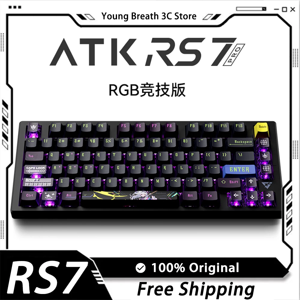 ATK-磁気スイッチ付きメカニカルゲーミングキーボード,rgb,rs7,8k 