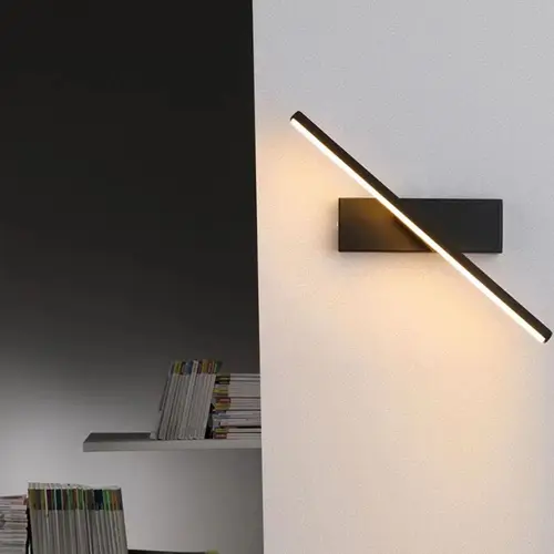LED 벽 램프, 북유럽 스타일, 모던한 미니멀리스트 침실, 침대 머리맡 램프, 크리에이티브한 계단 램프, 거실 회전 벽 램프 3