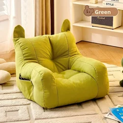 Cartoon Design Cat Sofa Bed - Cozy Detachable Washable Pet Furniture Gift (Green)