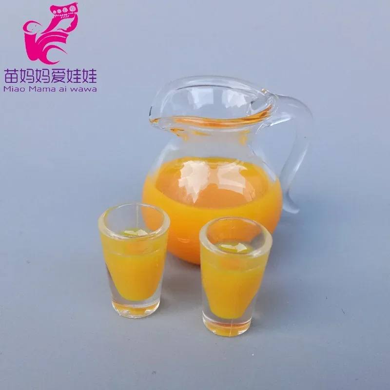 BJD Doll Drink Mini Bottled Water Orange Guice Milk Pots Wine Bottle Beer for Barbie Blythe Licca Doll Accessories