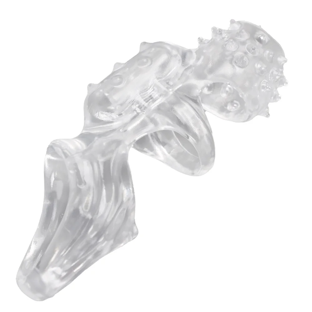 Delay Male Ejaculation Sleeve Vibrating Ring G-spot Stimulator_voghion.com