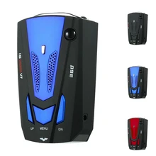 V7 360 Degrees Speed Detector Automotive 16 -Band Vehicle LED Display Voice Alert Car Speed Testing System