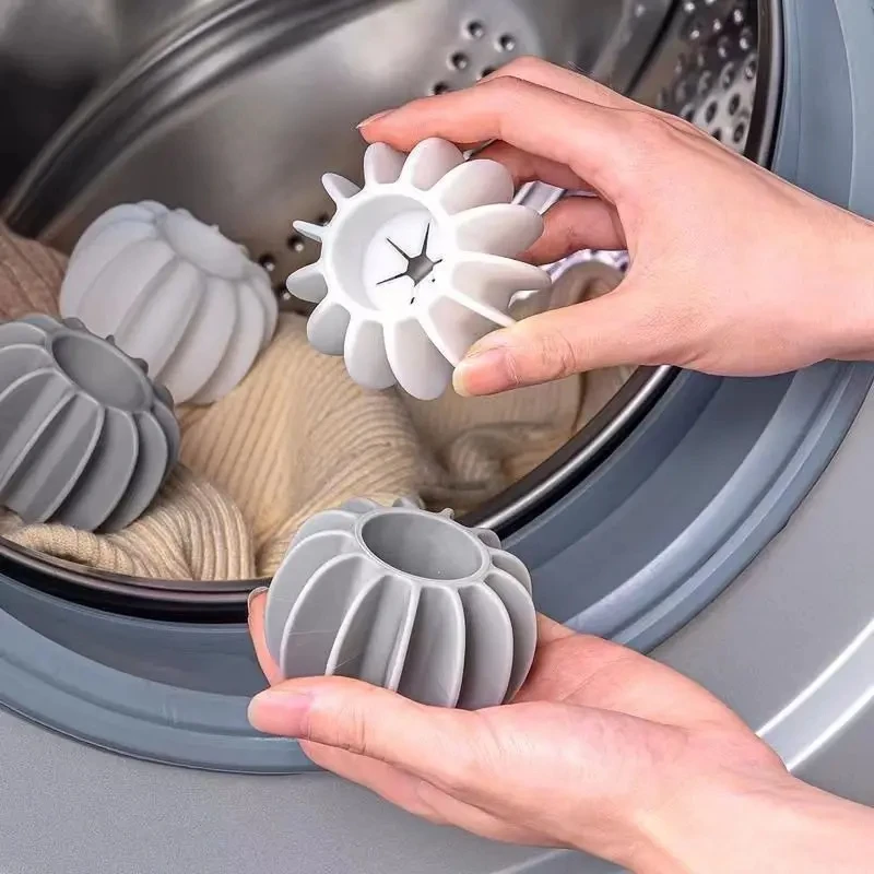 

Laundry Ball Reusable Silicone Clothes Hair Cleaning Tools Pet Hair Remover Washing Machine Cat Hair Catcher Laundry Ball