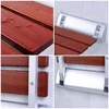Folding Shower Seat Red Sandalwood Water-Repellent Lacquer Bathroom Bench Wall Mounted Stool 90° Foldable High-End Furniture 5