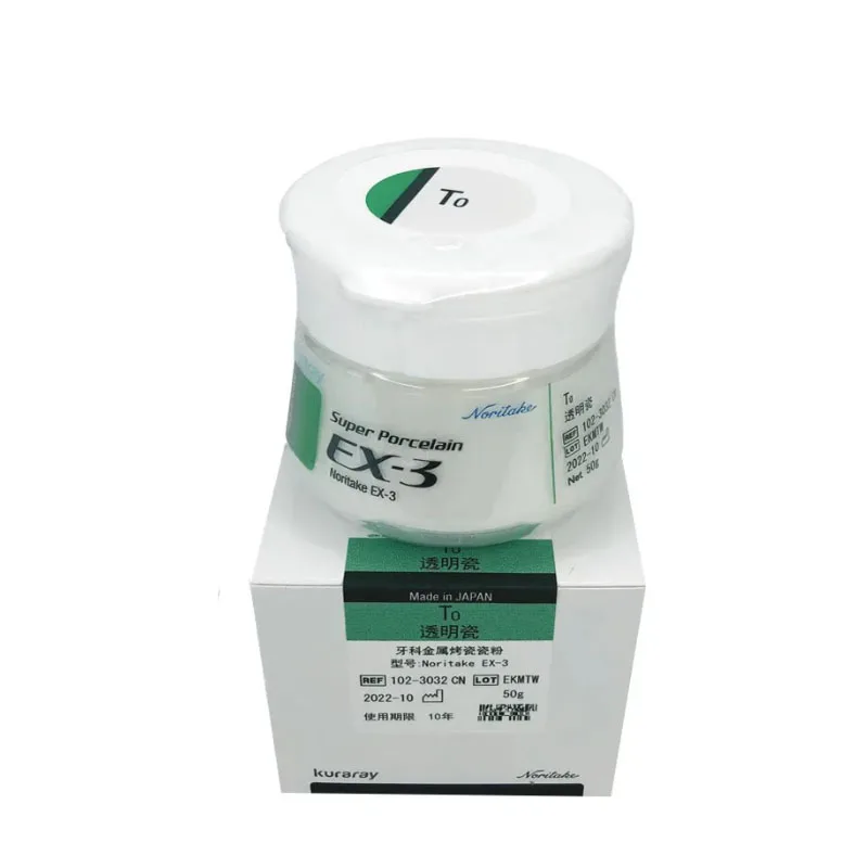 

Dental Noritake Ex-3 Super Ceramic Porcelain Powder For Dental Lab technicians EX-3 Porcelain Powder Super Luster 50g