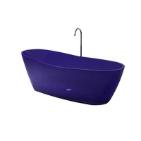 1700x790x620mm New Design Resin Acrylic Bathtub Colored Freestanding Rectangular Bathroom Tub RS6563A 2