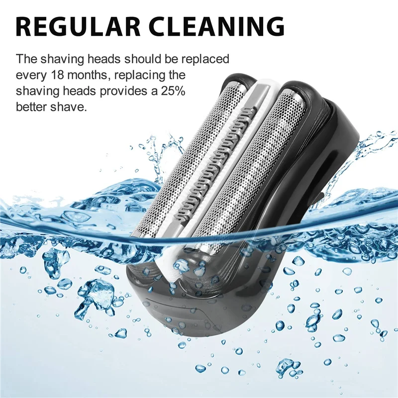 Shaver Head Replacement 32B For Braun 32B Series 3 301S 310S 320S 330S 340S 360S 380S 3000S 3020S 3040S 3080S