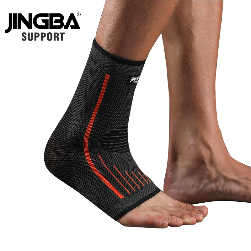 3D Compression Nylon Strap Belt Ankle Protector Football Ankle Support Basketball Brace Protective 1 PCS JINGBA SUPPORT ankle support
