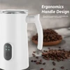 Electric Milk Frother Stainless Steel Hot Cold Milk Foamer 400W Non-Stick Interior 350ml Automatic Coffee Mixer for Cappuccino 6