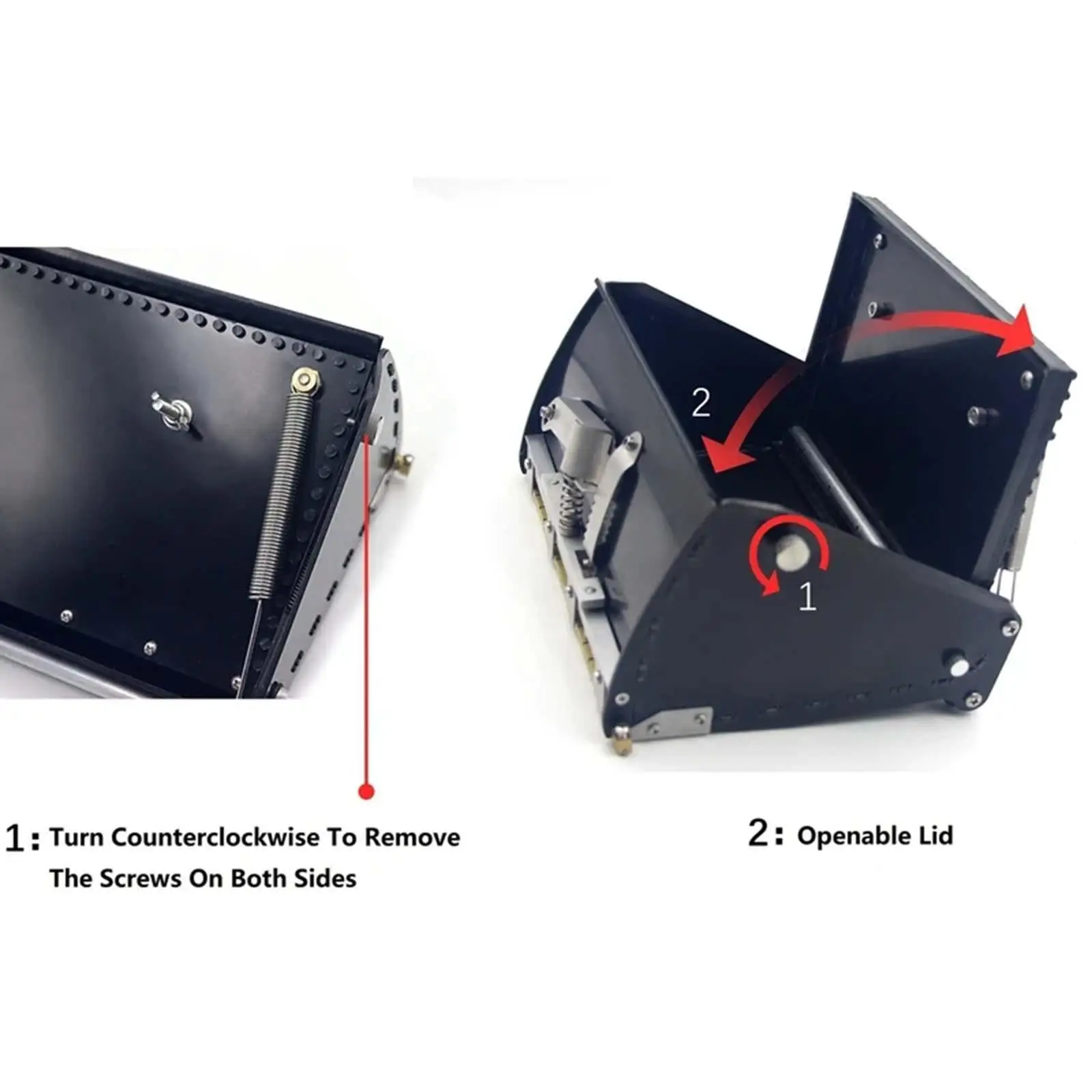 22cm Drywall Putty Flat Finishing Box Metal Case Wall Plastering Scraper Compact 3