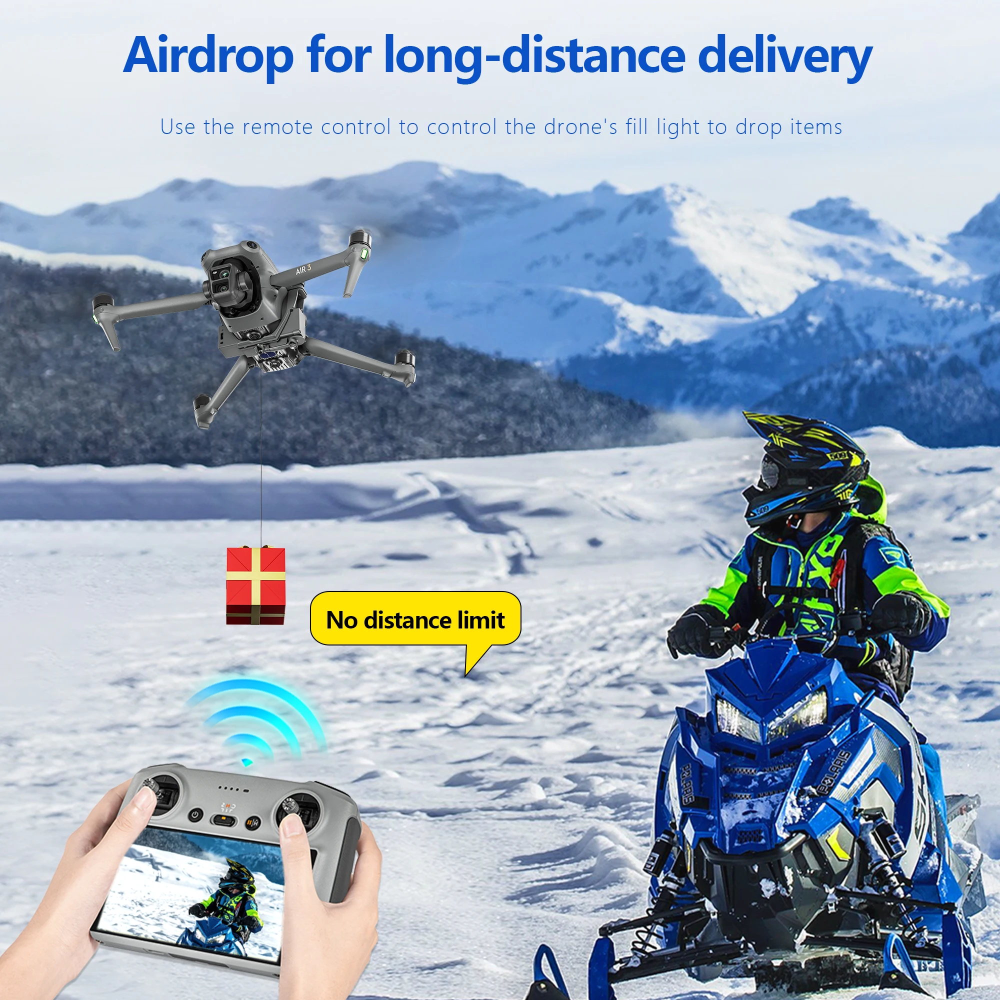 Sistema di lancio STARTRC per DJI AIR 3, dispositivo di rilascio per trasporto/consegna/trasporto di carichi utile, accessori per DJI AIR 3 - Image 5