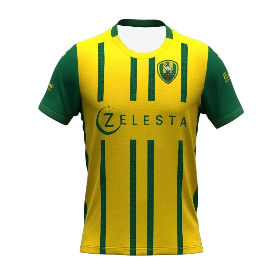 Neues 26-27 Haag Fußballtrikot 3D-gedruckt Schnelltrocknend Herren Sport-Freizeit-T-Shirt Familien-Set