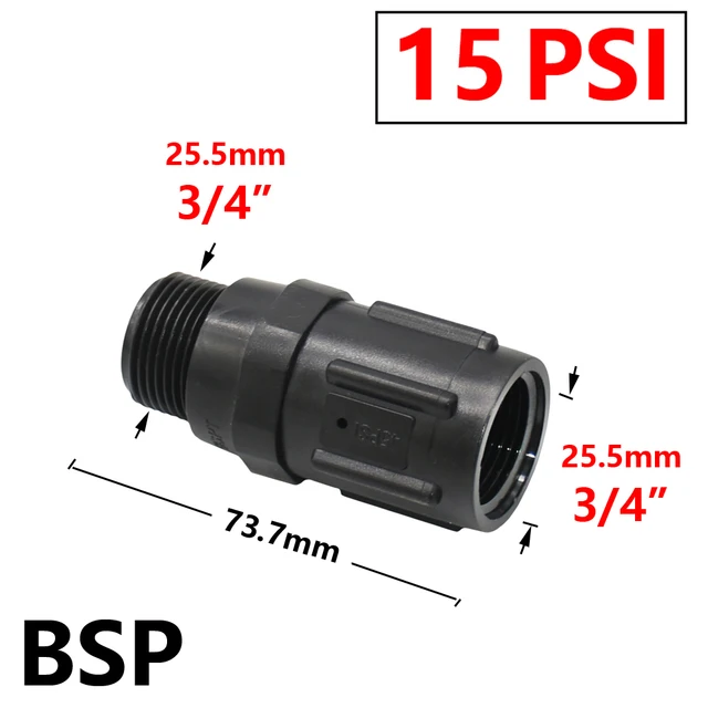 3/4 "Bsp Szál Alacsony Áramlású Víznyomás Szabályozó Szelepgazdasági Csepp Öntözés15/20/25/45Psi Nyomáscsökkentő Szelepek - Image 2