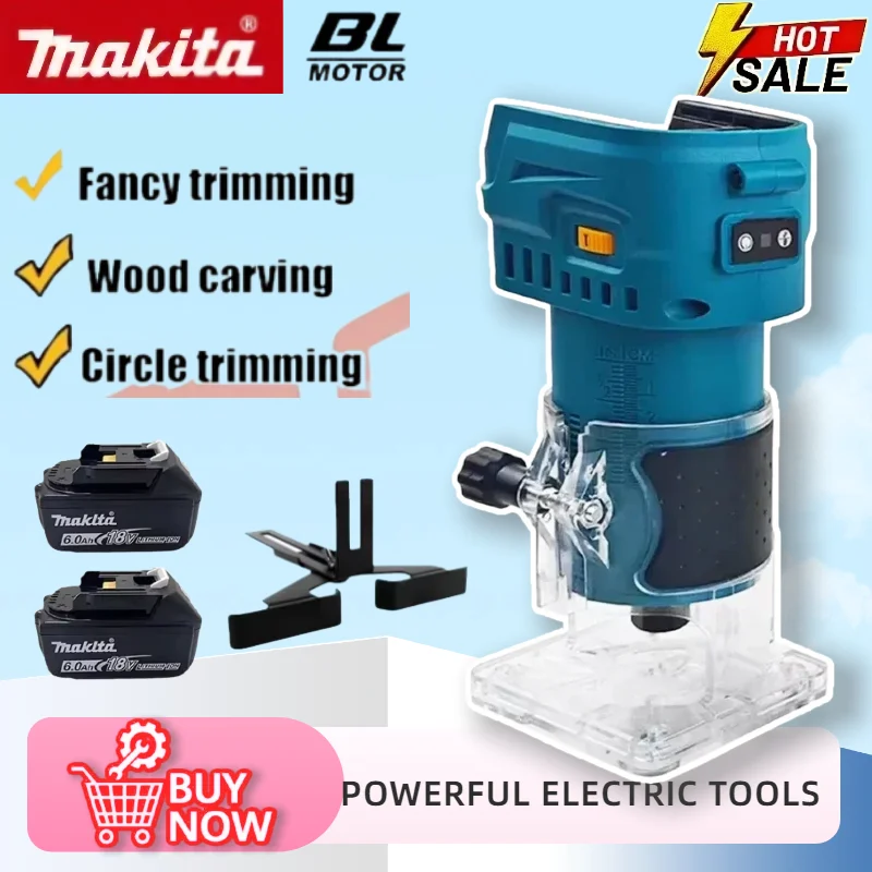 마키타 브러시리스 무선 트리밍 머신 가정용 목공 전동 공구 18V 리튬 배터리용 충전식