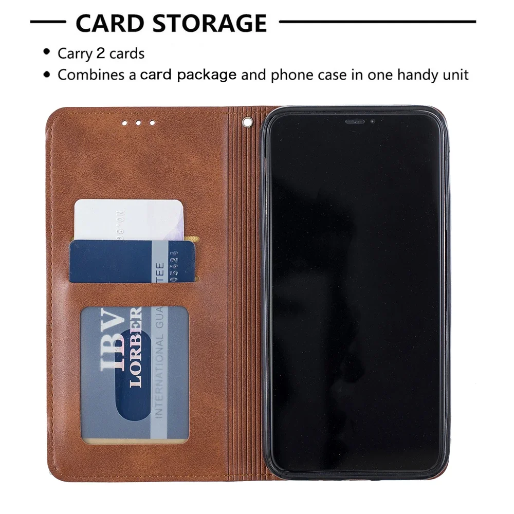 Capa de Livro com Ímã de Couro de Luxo Capa para Iphone 13 14 12 11 15 Pro xs Max Mini x xr 6s Plus se 2023 2023 - Image 5