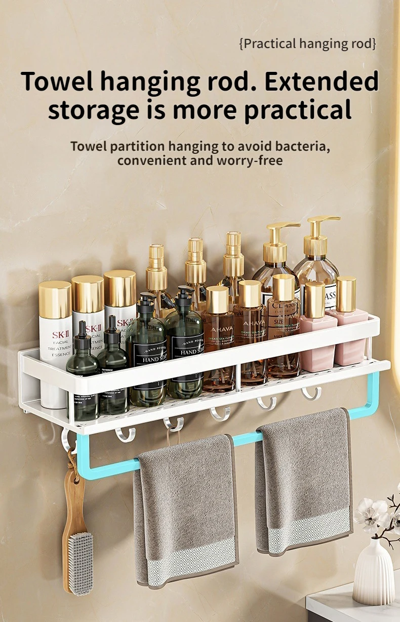 white corner shelf bathroom rack shelf organiser toilet organiser shampoo rack Kitchen storage rack 4
