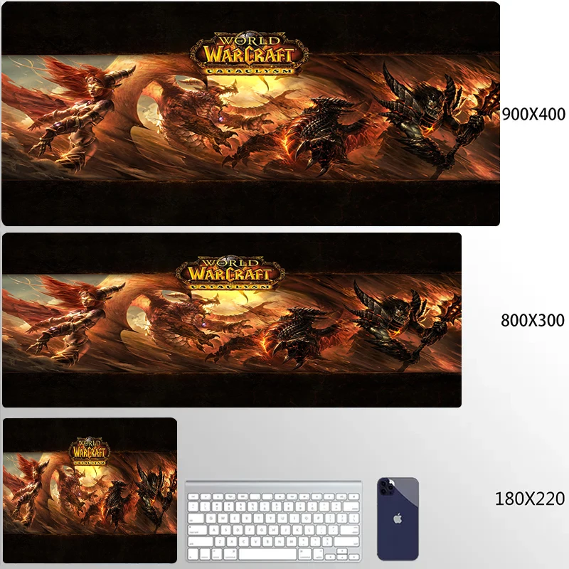 thumbnail image 1 of Alfombrilla de ratón World of Warcraft Sylvanas para Gamer HD XXL, nueva alfombrilla grande para ratón, alfombrillas de escritorio para PC, portátil, oficina, alfombrilla de goma Natural para ratón Ga, 1 of 5