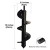 Garden Auger Spiral Drill Bit Flower Planter Bulb Shaft Auger Yard Gardening Earth Drill Planting Hole Digger Tool 6