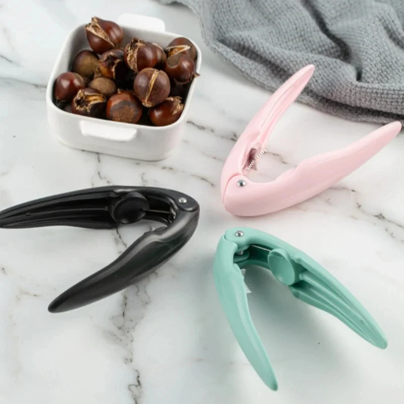 Stainless Steel Multifunctional Chestnut Clip Machine Nutcracker Opener Tool Nuts Walnut Cutter Sheller Chestnut Shelling Cutter