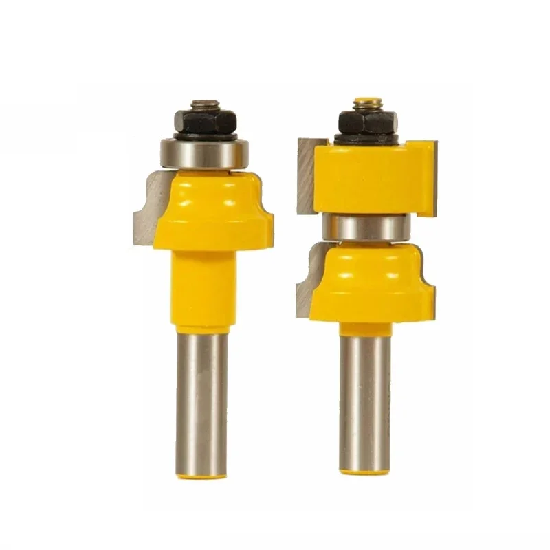

2pcs 12mm 1/2 Inch Shank Window Sash Router Bits Set Glass Door Tenon Milling Cutter Woodworking for Wood Machine