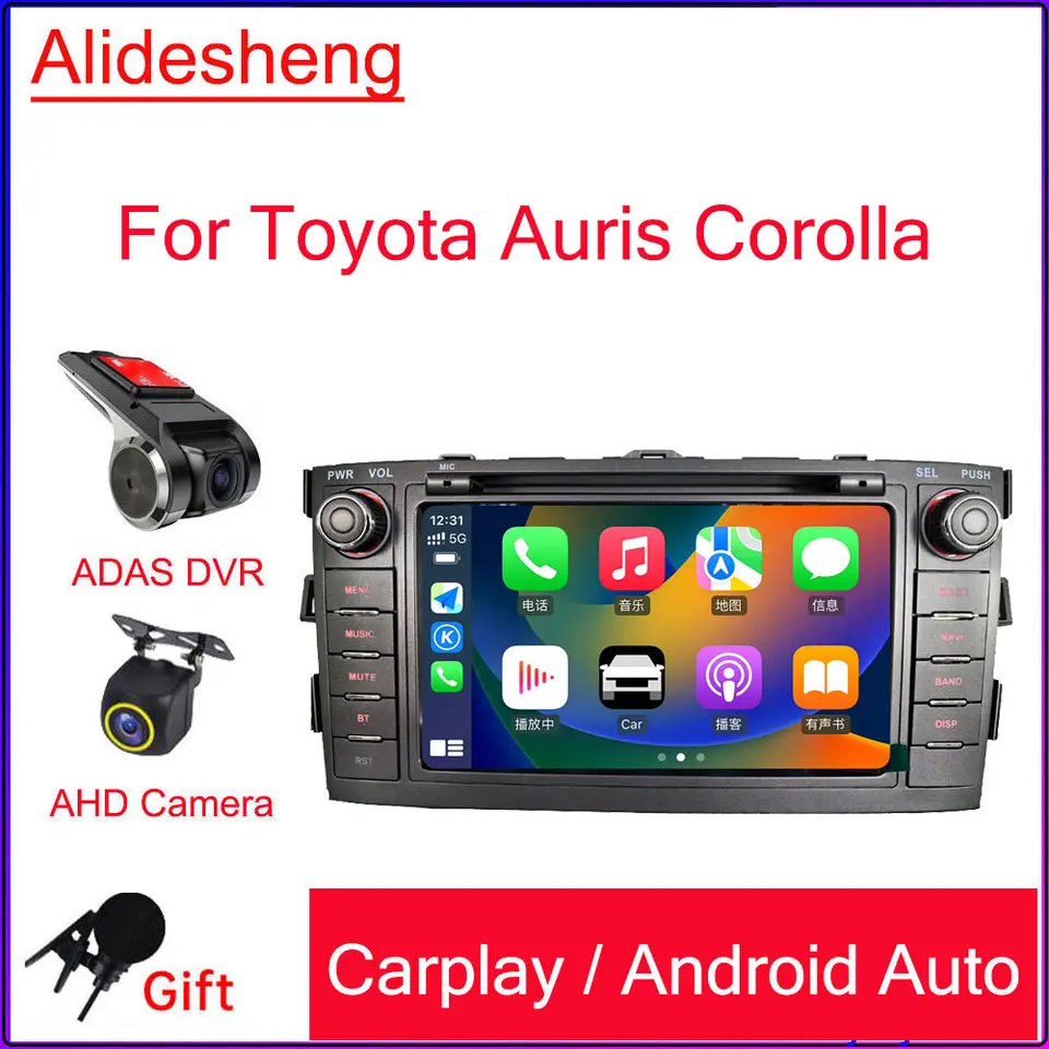 Pour 2006 2007-2011 TOYOTA AURIS Radio 9 pouces Android 12.0 HD Écran