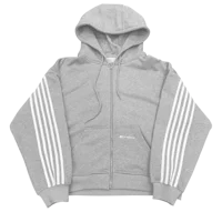 Y2k New HCW Sports Two Piece Set Men and Women Harajuku Hip Hop Striped Embroidered Zipper Hoodie Fashion Sweatshirt Pants Suit 2