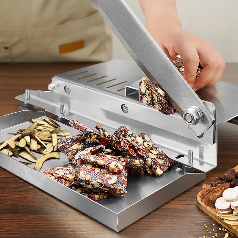Food slicer Food Cutter Slicing Machine Beef Bacon Fish Frozen Meat Stainless Steel Home Cutting Adjustable Slice Thickness Kitchen Tool