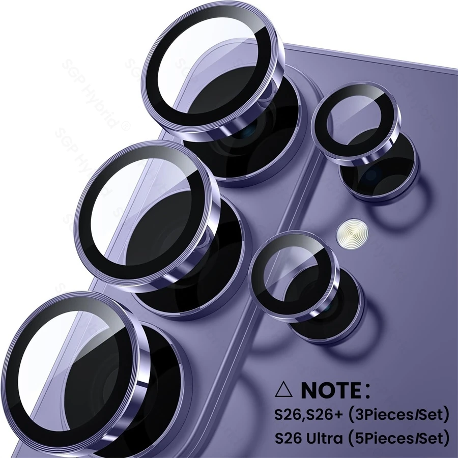 Enhanced Metal Ring Lens Glass Camera Protector Cover - Premium Accessories