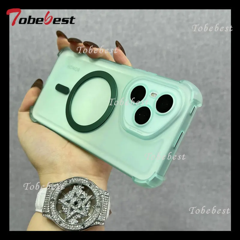 Shockproof Magnetic Wireless Charging Clear Case