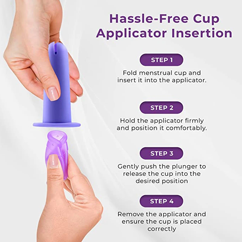 Feminine Hygiene Reusable Menstrual Cup with Built-in Catheter for Easy Use and Enhanced Comfort