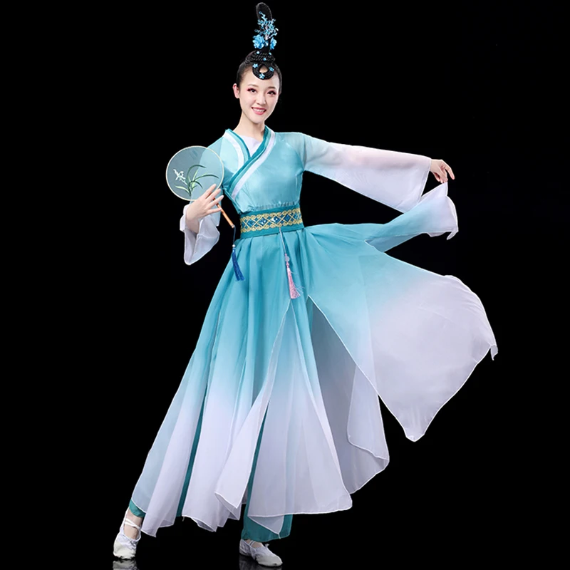 Adult classical dance costume female Piaoyi Yangko dress fan dance suit Chinese style modern clothing