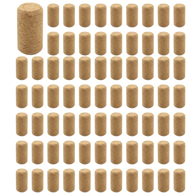 

600X Straight Wood Corks Wine Stopper Wood Bottle Stopper Cone Type Wine Bottle Corks Plug Sealing Cap Beer Bottle Corks