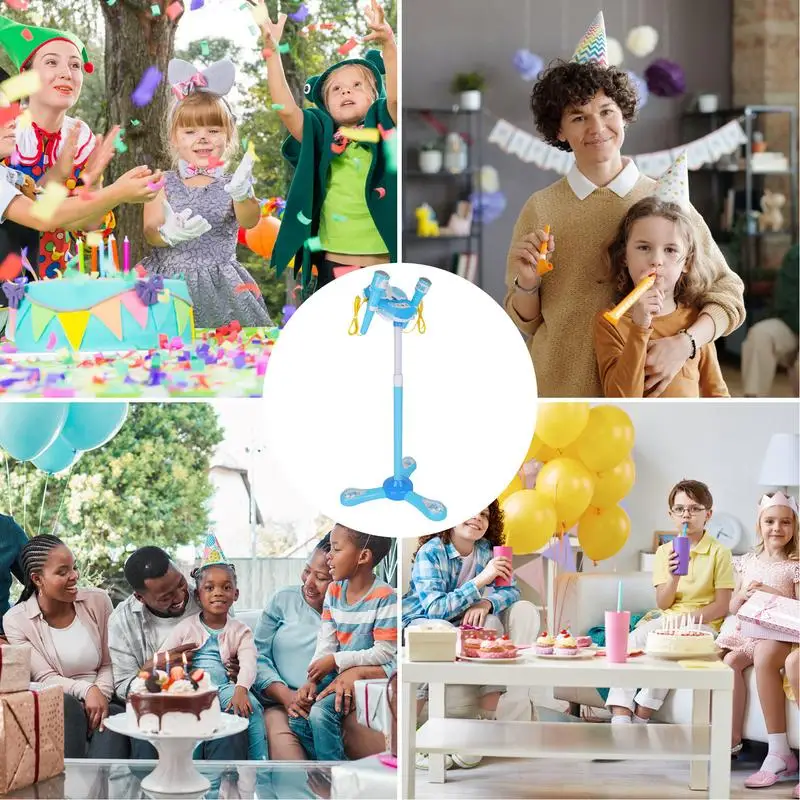 Children's Sing Microphone Stand Playset Microphone Stand Playset Kids Standing Karaoke machine Microphone Toys With Stand 4