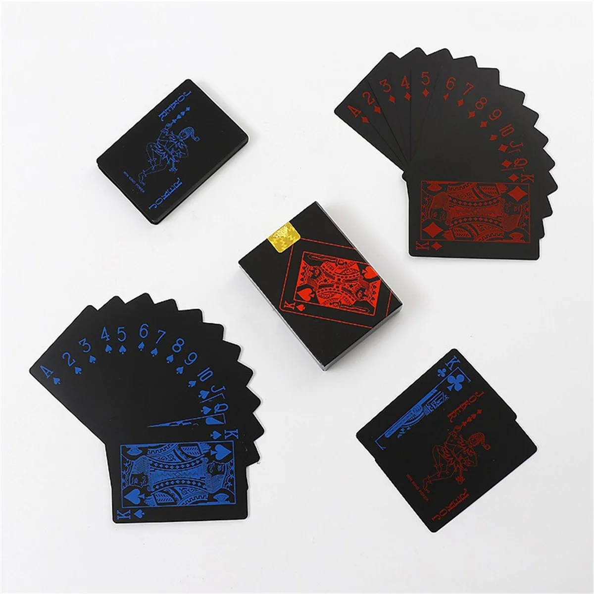 1pcs playing cards pvc plastic high value waterproof anti-folding tyrant gold playing cards wear-resistant dirt-resistant washab