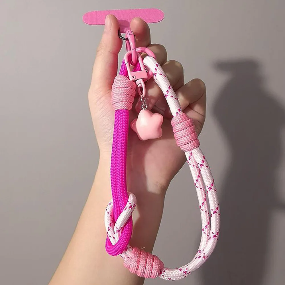 Enhanced Universal Adjustable Phone Lanyard - Stylish 2-in-1 Woven Wrist and Thumb Strap