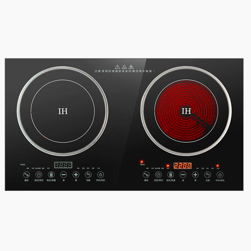 Induction Cooker Household Double Able Furnace Electric Ceramics Intelligent High Power Fire Boiler Waterproof Burner Embedded