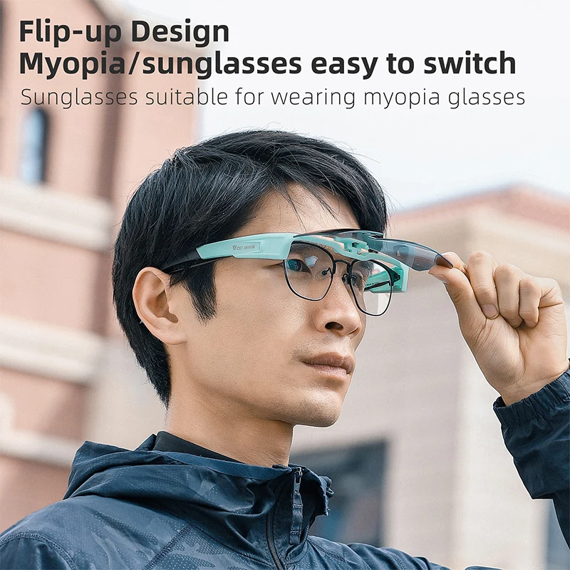 Enhanced Outdoor Sports Sunglasses with Polarized Flip Lens and UV Protection